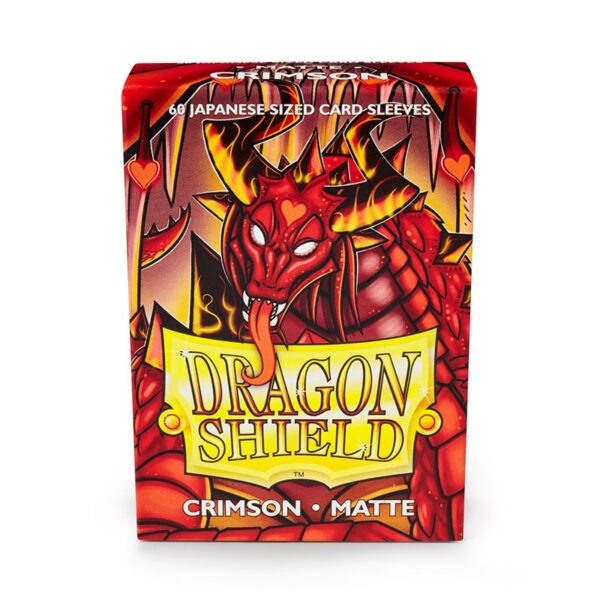 DRAGON SHIELD - MATTE CRIMSON - 60 BUSTINE JAPANESE