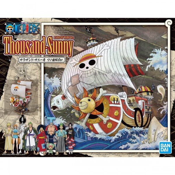 BANDAI GRAND SHIP COLLECTION - ONE PIECE - THOUSAND SUNNY LAND OF WANO - MODEL KIT - immagine 17