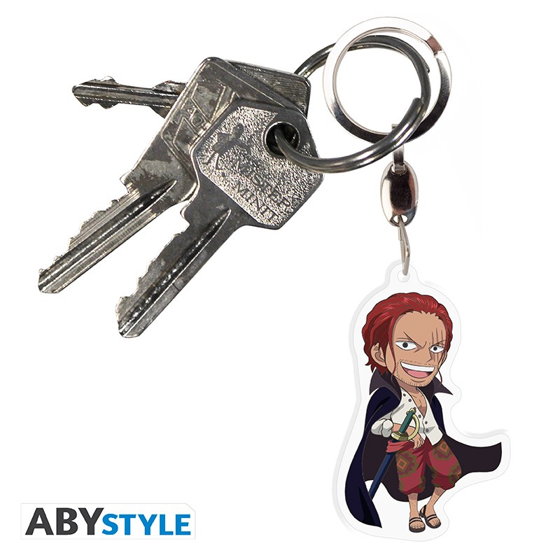 ONE PIECE PORTACHIAVI Shanks Il Rosso Nuovo Confezionato Keychain