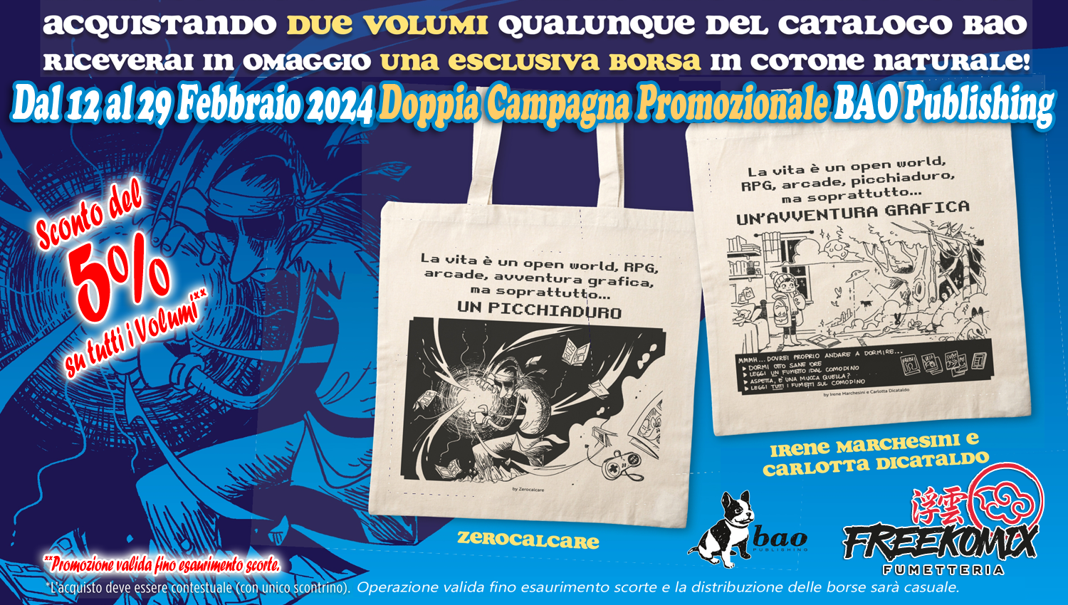 Doppia Campagna Promozionale BAO Publishing - Freekomix