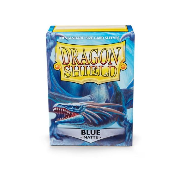 DRAGON SHIELD - 100 BUSTINE STANDARD - MATTE BLUE - immagine 4